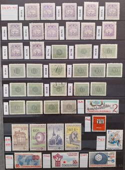 Známky ČESKOSLOVENSKO – 1 - 6