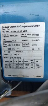 kladkostroje DEMAC DC Pro 250 + 500 kg - 6