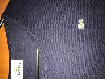 LACOSTE originál kráľovská Modra/damske tricko S/M - 6