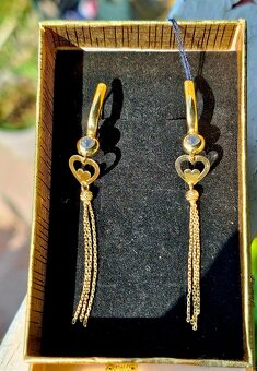 Zlate nausnice retiazkove - 6