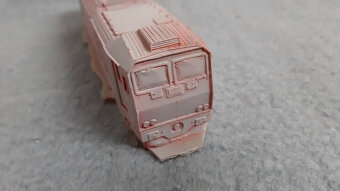 Vláčiky - odliatok skrine S499.2 (263) v mierke H0 - 6