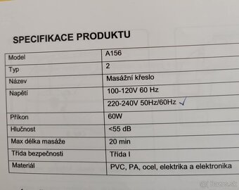 Masážne výhrevné kreslo inSPORTline Scaleta II - 6