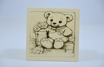 Detské drevené puzzle – roztomilé zvieratká - 6