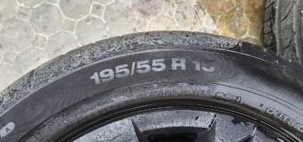 15" disky 5x100 + Continental 195/55 R15- Škoda, VW, Audi - 6