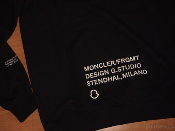 Moncler pánska mikina čierna - 6