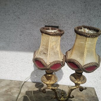 Luxusná Zámocká bronzova Lampa funkčná - 6