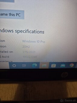 Hp notebook 250 i3, 4gb ram, 224 gb disk, windows 10 pro - 6