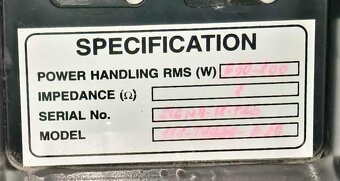 18" repro zo subwoofra - 2ks - 650W - 6