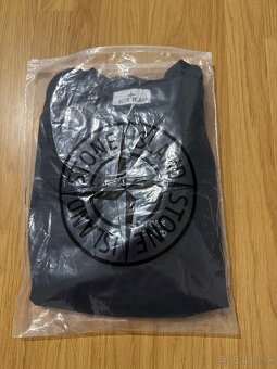 Pánske čierne Stone Island tričko vel.M - 6