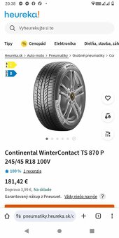 245/45 R 18 zimné CONTINENTAL. - 6
