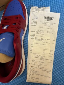 Nike Air Jordan 1 Low Pomegranate Medium Blue , 40Eu - 6