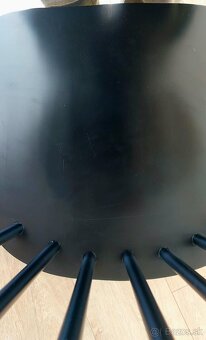 Štýlové čierne drevené jedálenské stoličky RIANO - 6