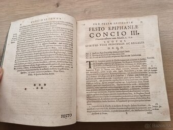 Starožitná latinská kniha 1677 pergamenová väzba - 6