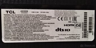 TCL 43C639 Smart WiFi - 6