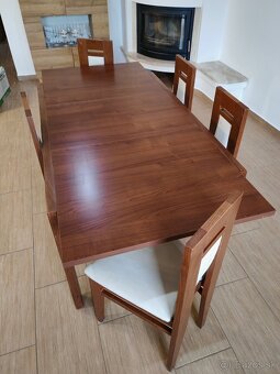 Jedálenský set z bukového masívu - 6