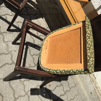 Retro stolicky Up Zavody Halabala 4ks vidiecke starozitne - 6
