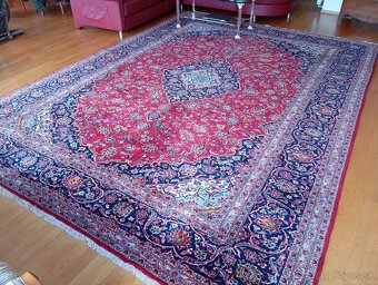 🌟Luxusný ručne viazaný perzský koberec Keshan 400×300 cm🌟 - 6