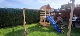Detské ihrisko veža so šmykľavkou a hojdačkami, s dovozom - 6