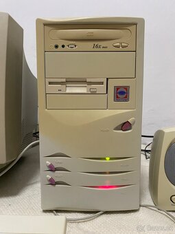 Retro PC AT - Pentium MMX, kompletna zostava s CRT - 6