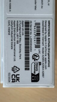 Predám slúchadlá Apple AirPods 3rd. generation - 6