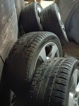 ❄️4ks alu disky orig. BMW 5x120 R17 pneu 245/45 r17 - 6