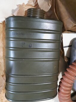 Plynová maska, taška, filter, očnice, Civilná ochrana, ČSLA - 6