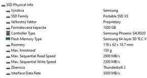 Thunderbolt Samsung Portable SSD X5 1000GB - 6