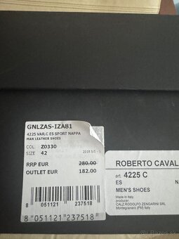 Panske celokozene tenisky Roberto Cavalli 42 - 6