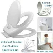 Rodinné wc Sedátko Toaletný Tréner s detskou wc doskou - 6