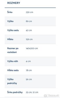 Rohová sedacia súprva tvar L - 6
