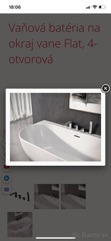 Vaňová batéria na okraj vane Ravak Flat 4 otvorová - 6
