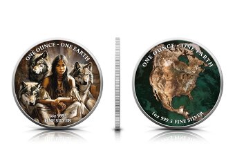 Kontinenty 1 OZ striebro - 6