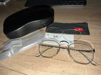 NOVÉ RayBan Hexagonal Silver okuliare PC 130€ - 6