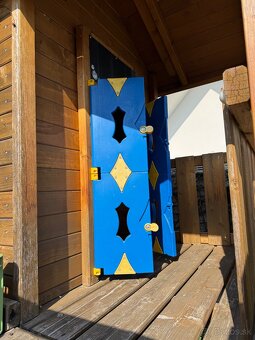 Detský drevený domček JUNGLE GYM PLAYHOUSE XL - 6