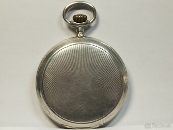 Starožitné pánské tříplášťové celostříbrné kapesní hodinky - 6