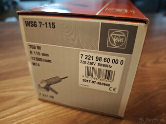 Uhlová brúska / flexka Fein - priemyselná kvalita - NOVÁ - 6