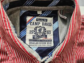 Pánska,kvalitná,športová košeľa CAMP DAVID - veľkosť L - 6