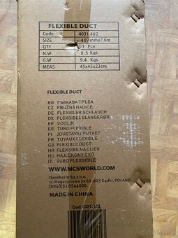 Pružná hadica k ohrievačom a ventilácii - 6