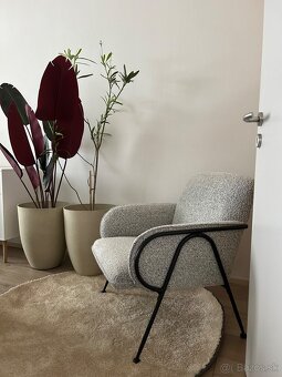 Kruhový koberec Béžový - 6