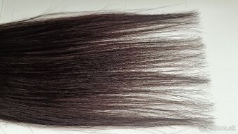 PRAVÉ VLASY predĺženie, príčesok hnedé + náhradné pásky - 6