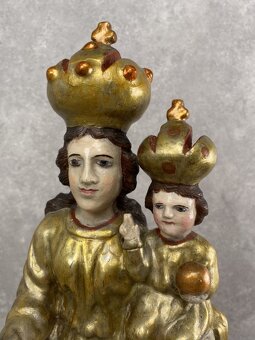 Drevená Madona s Ježiškom polychrómia - 6