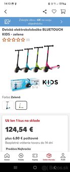 Detska elektricka kolobezka Bluetouch od 5 rokov - 6
