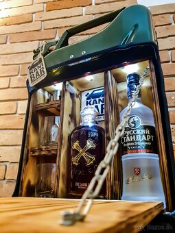 Predám kanister prerobený na Bar super darček - 6