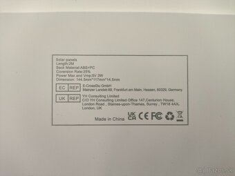 #L0454 Solárny panel USB-C 5V  3W - 6
