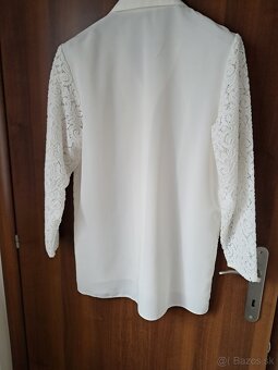 krémová elegantná blúzka - 6