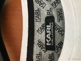NOVÉ KARL LAGERFELD white pánske tricko XL - 6