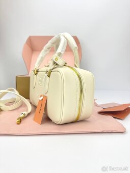 Luxusná kožená kabelka v odtieni milk – elegantný dizajn, no - 6