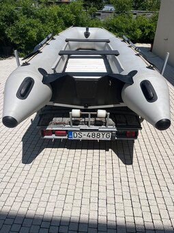 Čln nafukovací kolibri s el.motorom a s prívesom - 6