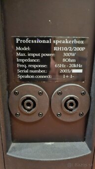 Mixážny zosilňovač PAA 206 plus reprobedne. - 6