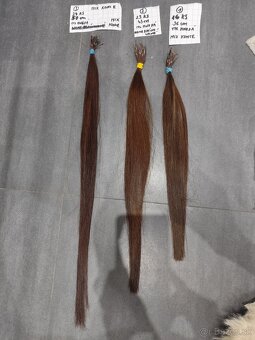 Ľudské vlasy na nadpájanie - hnedé - 6